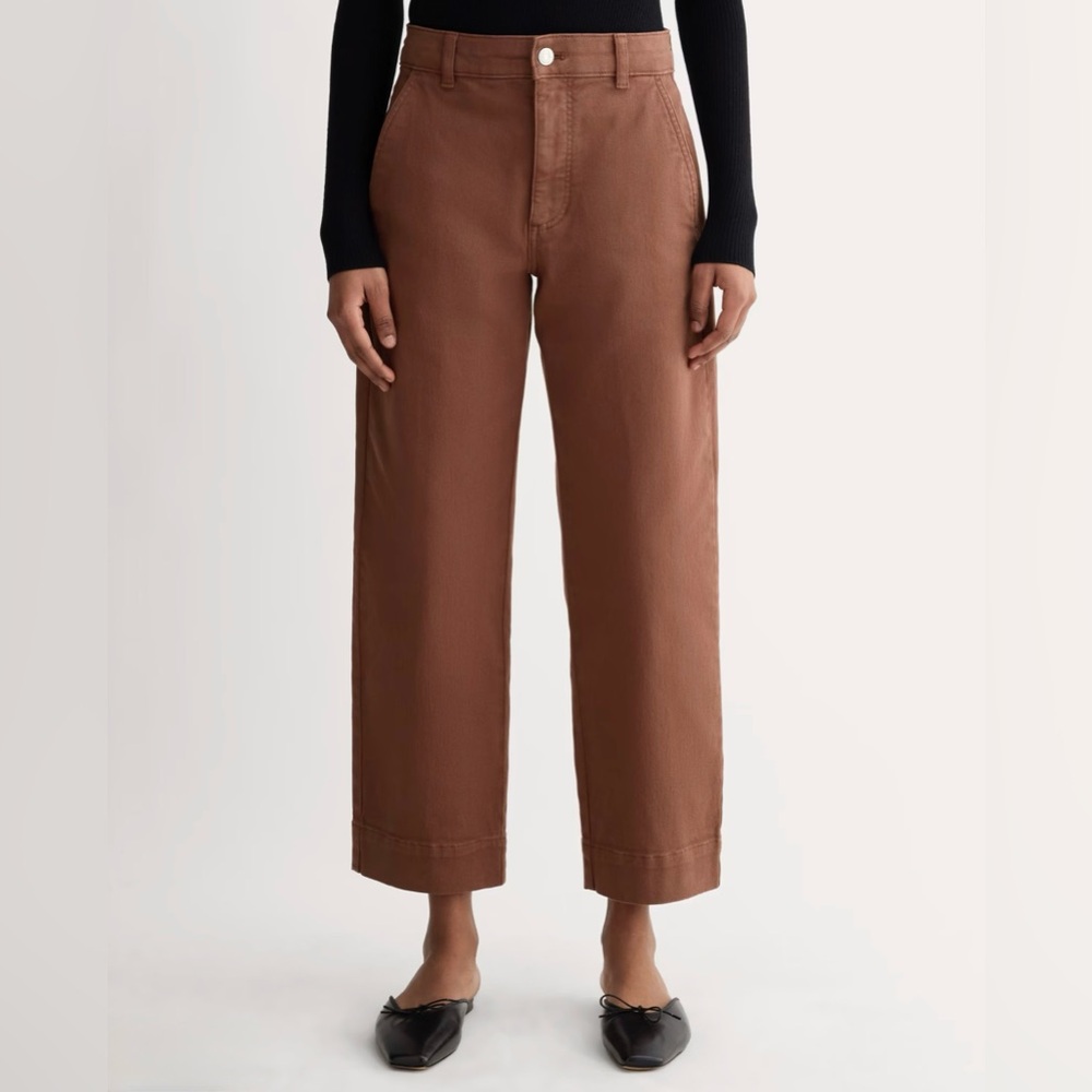 Everlane Women's Straight Leg Pants - Brown